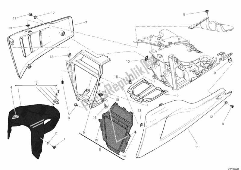 Wszystkie części do Przedni B? Otnik Ducati Diavel Carbon 1200 2012